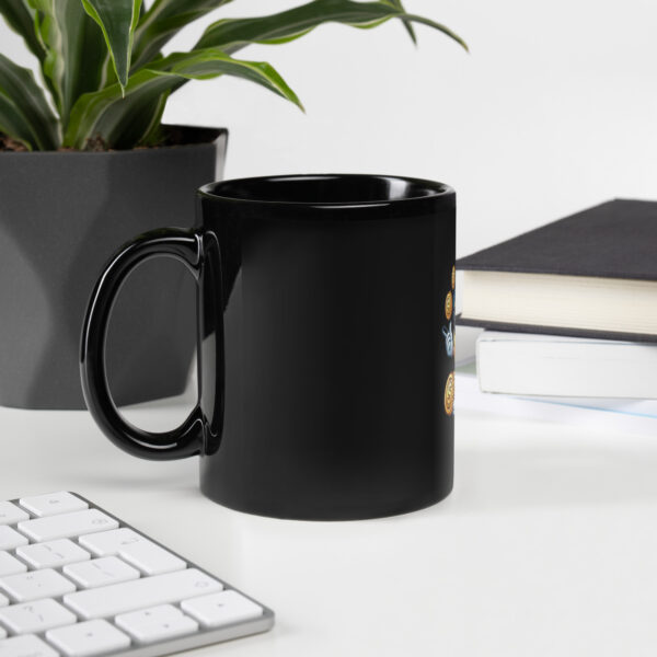 SiCi Logo Black Glossy Mug - Image 2